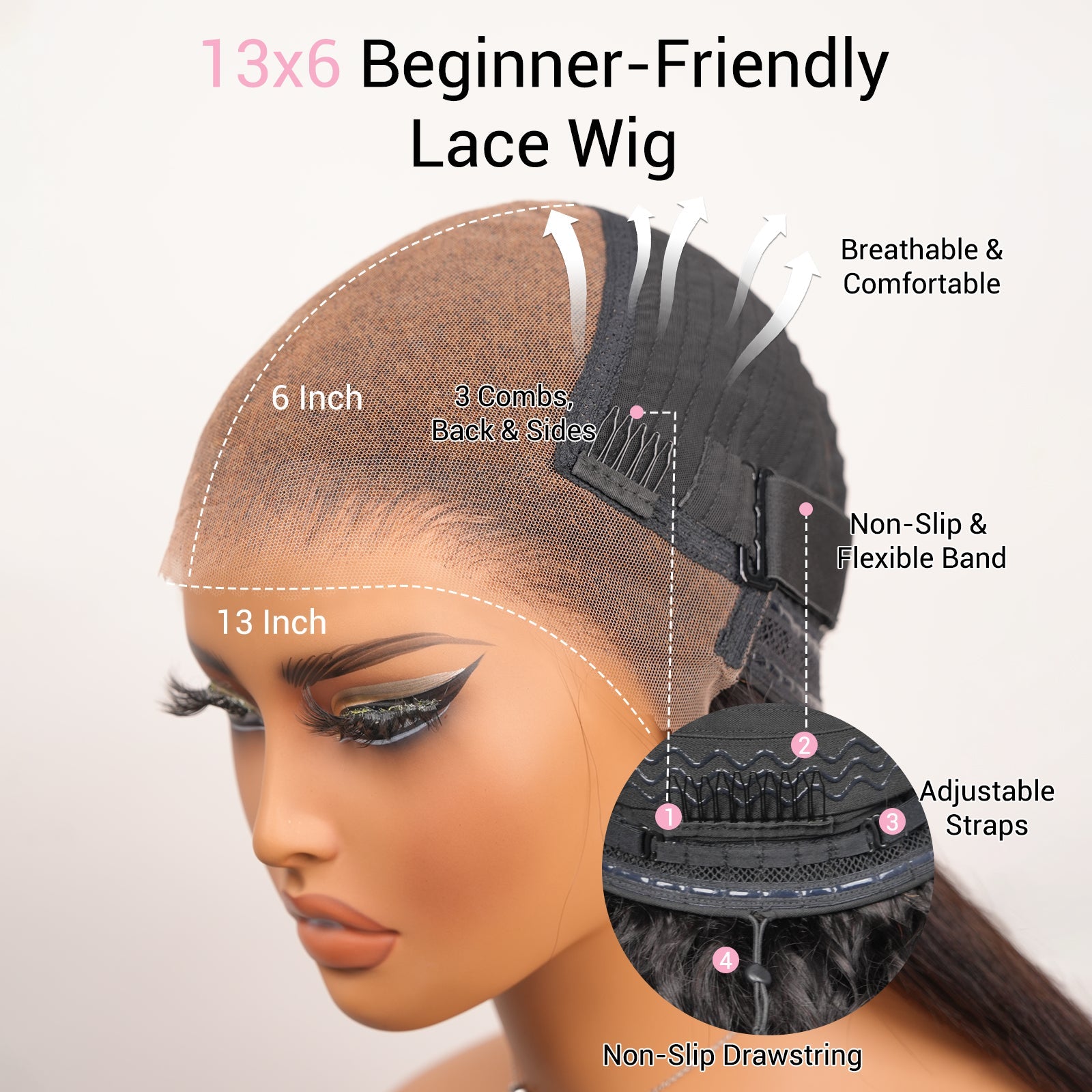 Body Wave Echthaar Lace Perücke | Glueless Lace Front Perücke Farbig | Lumma