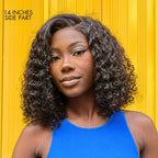 Naturschwarze Kinky Curly Echthaarperücke | Klebefreie HD-Lace 5x5 Closure | Große & kleine Kappengrößen | Lumma