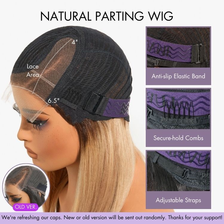 Perruque Courte Bouclée en Cheveux Humains | Lace HD Minimaliste | Raie Latérale Sans Colle | Lumma