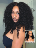 Lumma Bye-Bye Knots 7x5 Pre Cut Lace Curly Texture Premium Hair Wig With Finger Coil Ends
