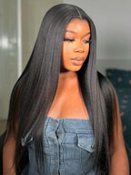 Yaki Straight Echthaarperücke | Glueless 13x6 Spitze | Wear & Go | Lumma
