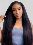 Yaki Straight Echthaarperücke | Glueless 13x6 Spitze | Wear & Go | Lumma