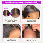 Shoulder-Length Straight Wig | Double Drawn | Glueless | 6×5 Pre-Cut Lace | Lumma