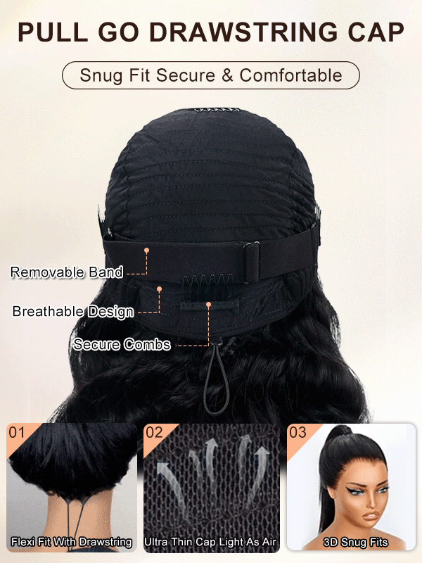 Yaki Straight Echthaarperücke | Glueless 13x6 Spitze | Wear & Go | Lumma