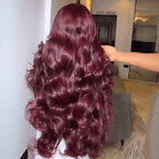 Body Wave Echthaar Lace Perücke | Glueless Lace Front Perücke Farbig | Lumma