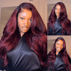 Body Wave Echthaar Lace Perücke | Glueless Lace Front Perücke Farbig | Lumma