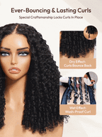 Lumma Bye-Bye Knots 7x5 Pre Cut Lace Curly Texture Premium Hair Wig With Finger Coil Ends