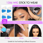 Perruque Cheveux Naturels Ondulés | Tulle Frontal 13x6 ou 6x5 | Sans Colle | Densité 250% - LUMMA