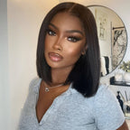 Straight Bob Wig – Brazilian Hair, Glueless, 6×5 HD Lace, 180% Density | Lumma