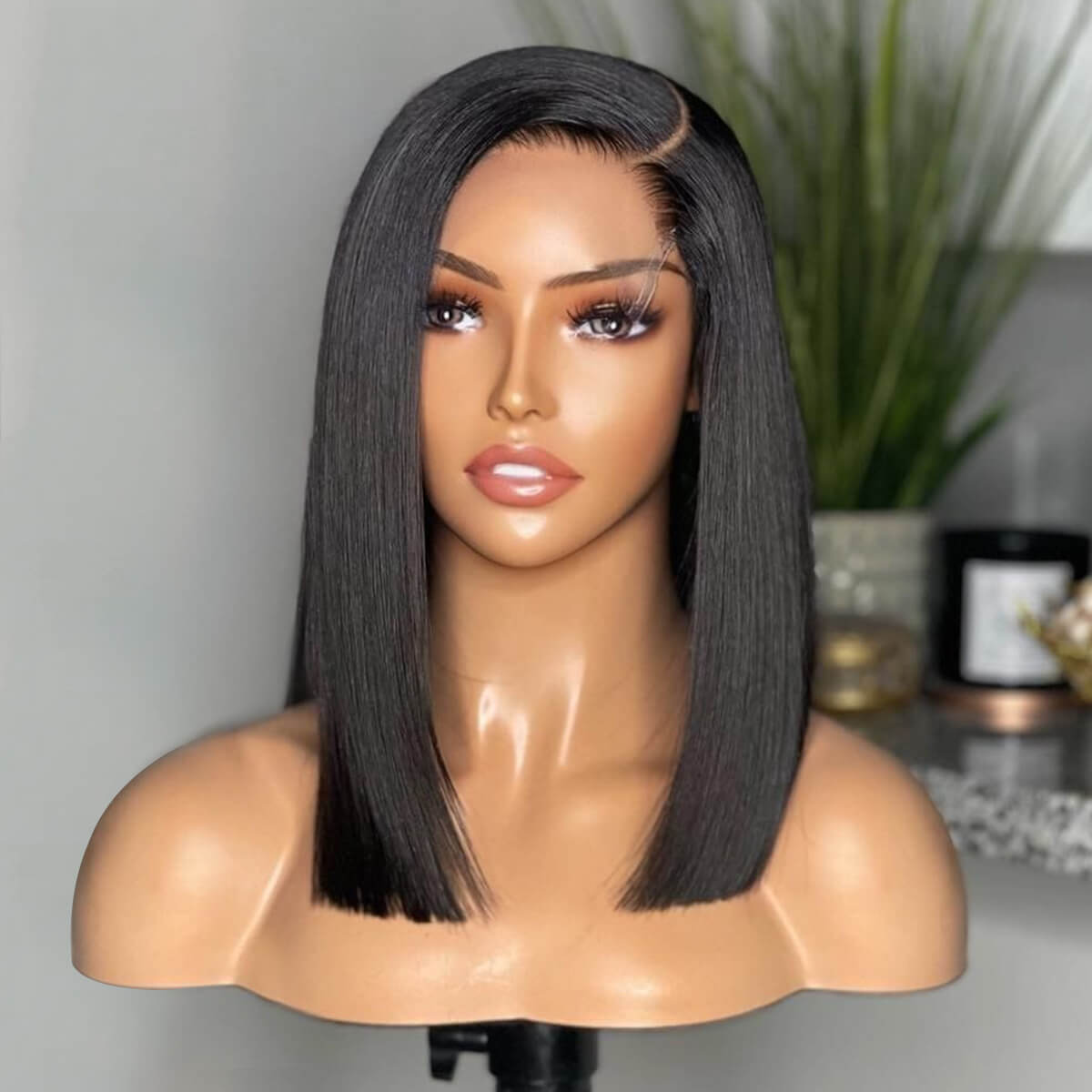 Straight Bob Wig – Brazilian Hair, Glueless, 6×5 HD Lace, 180% Density | Lumma