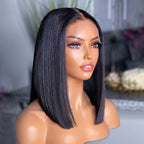 Straight Bob Wig – Brazilian Hair, Glueless, 6×5 HD Lace, 180% Density | Lumma
