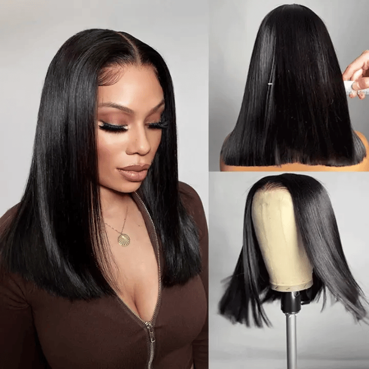 Shoulder-Length Straight Wig | Double Drawn | Glueless | 6×5 Pre-Cut Lace | Lumma