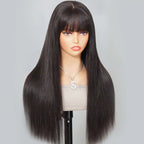 Perücken mit Pony aus Echthaar | 6x5 Spitze | Klebefrei und sofort tragbar | 180 % Dichte – LUMMA