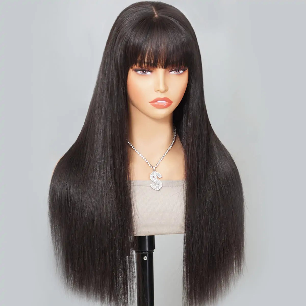 Perücken mit Pony aus Echthaar | 6x5 Spitze | Klebefrei und sofort tragbar | 180 % Dichte – LUMMA