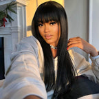 Perücken mit Pony aus Echthaar | 6x5 Spitze | Klebefrei und sofort tragbar | 180 % Dichte – LUMMA