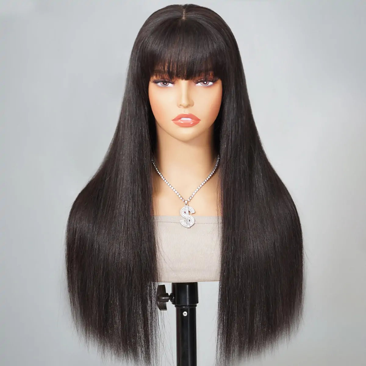 Perücken mit Pony aus Echthaar | 6x5 Spitze | Klebefrei und sofort tragbar | 180 % Dichte – LUMMA