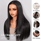 Shoulder-Length Straight Wig | Double Drawn | Glueless | 6×5 Pre-Cut Lace | Lumma